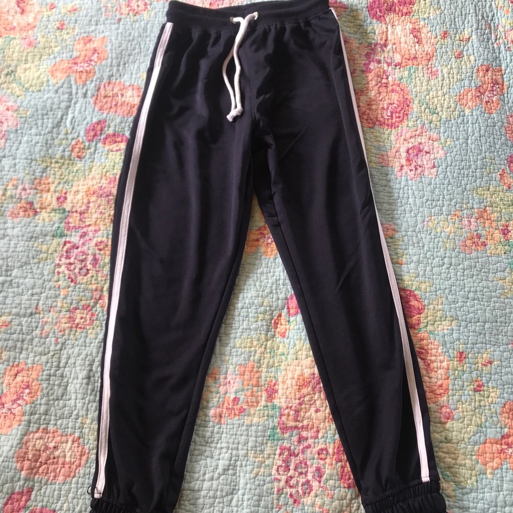 Navy High Waisted Joggers